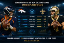 Denver Broncos vs New Orleans Saints Match Player Stats