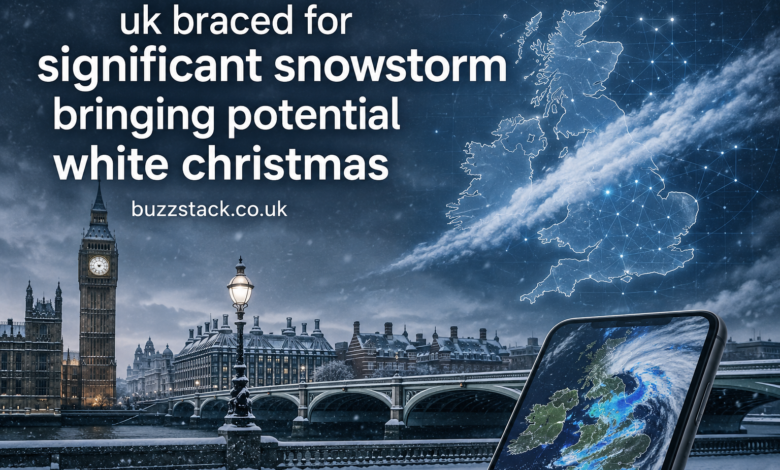 UK braced for significant snowstorm potential white Christmas